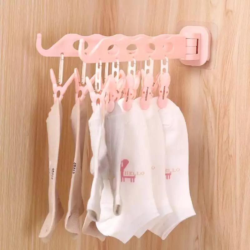 8 Hole Hanger Organizer, Multifunctional Folding Magic Hanger, Drying Rack Clothes Storage 8 Hole Hanger Organizer, Multifunctional Folding Magic Hanger, Drying Rack Clothes Storage
